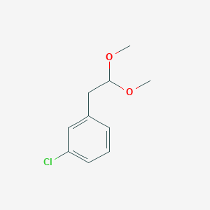 molecular formula C10H13ClO2 B2392163 1-Chloro-3-(2,2-dimethoxyethyl)benzene CAS No. 42866-88-6