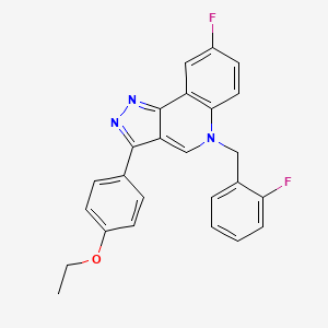 molecular formula C25H19F2N3O B2392190 3-(4-ethoxyphenyl)-8-fluoro-5-(2-fluorobenzyl)-5H-pyrazolo[4,3-c]quinoline CAS No. 866341-41-5