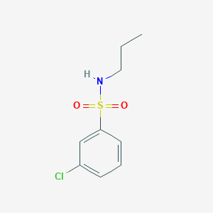 molecular formula C9H12ClNO2S B2392200 3-chloro-N-propylbenzene-1-sulfonamide CAS No. 727705-97-7