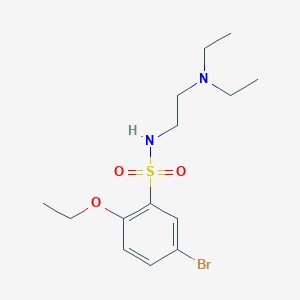 5-bromo-N-[2-(diethylamino)ethyl]-2-ethoxybenzenesulfonamide