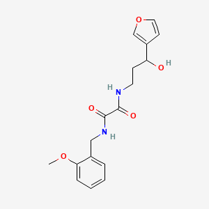 molecular formula C17H20N2O5 B2392316 N1-(3-(呋喃-3-基)-3-羟基丙基)-N2-(2-甲氧基苄基)草酰胺 CAS No. 1428347-72-1