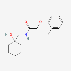 molecular formula C16H21NO3 B2392331 N-[(1-羟基环己-2-烯-1-基)甲基]-2-(2-甲基苯氧基)乙酰胺 CAS No. 2097883-50-4