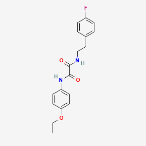 molecular formula C18H19FN2O3 B2392344 N1-(4-乙氧苯基)-N2-(4-氟苯乙基)草酰胺 CAS No. 899956-31-1