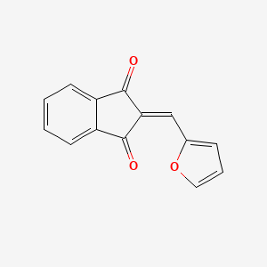 molecular formula C14H8O3 B2392356 2-(2-呋喃基亚甲基)-1H-茚满-1,3(2H)-二酮 CAS No. 29874-41-7