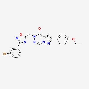 B2392371 N-(2,4-dimethylphenyl)-N'-[1-(methylsulfonyl)-2,3-dihydro-1H-indol-6-yl]urea CAS No. 1251615-80-1