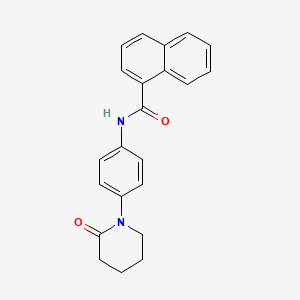 N-[4-(2-oxopiperidin-1-yl)phenyl]naphthalene-1-carboxamide