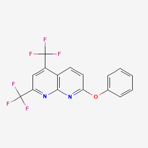 7-Phenoxy-2,4-bis(trifluoromethyl)[1,8]naphthyridine