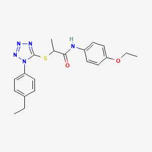 N-(4-ethoxyphenyl)-2-{[1-(4-ethylphenyl)-1H-tetrazol-5-yl]sulfanyl}propanamide