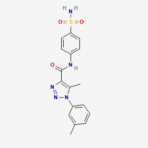5-methyl-1-(3-methylphenyl)-N-(4-sulfamoylphenyl)-1H-1,2,3-triazole-4-carboxamide