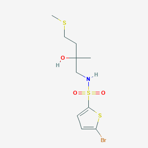 5-bromo-N-(2-hydroxy-2-methyl-4-(methylthio)butyl)thiophene-2-sulfonamide