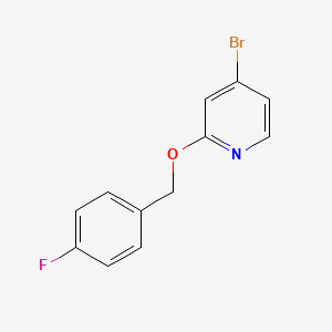 4-Bromo-2-(4-fluorobenzyloxy)pyridine