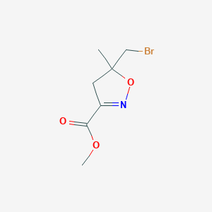 Methyl 5-(bromomethyl)-5-methyl-4H-1,2-oxazole-3-carboxylate