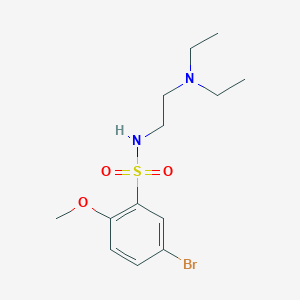 5-bromo-N-[2-(diethylamino)ethyl]-2-methoxybenzenesulfonamide