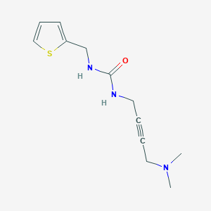 molecular formula C12H17N3OS B2392456 1-(4-(Dimethylamino)but-2-yn-1-yl)-3-(thiophen-2-ylmethyl)urea CAS No. 1396683-24-1