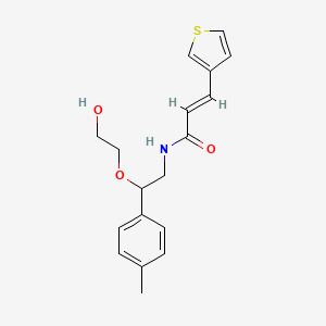 (E)-N-(2-(2-hydroxyethoxy)-2-(p-tolyl)ethyl)-3-(thiophen-3-yl)acrylamide