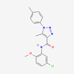 N-(5-chloro-2-methoxyphenyl)-5-methyl-1-(4-methylphenyl)-1H-1,2,3-triazole-4-carboxamide