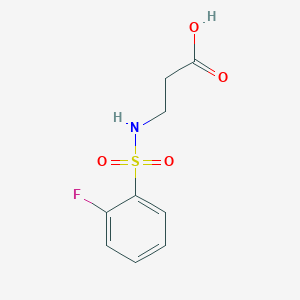 3-(2-Fluorobenzenesulfonamido)propanoic acid