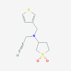 1,1-Dioxo-N-prop-2-ynyl-N-(thiophen-3-ylmethyl)thiolan-3-amine