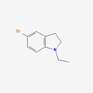 molecular formula C10H12BrN B2392499 5-Bromo-1-ethylindoline CAS No. 1780973-25-2