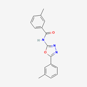 3-methyl-N-(5-(m-tolyl)-1,3,4-oxadiazol-2-yl)benzamide