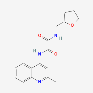 N1-(2-methylquinolin-4-yl)-N2-((tetrahydrofuran-2-yl)methyl)oxalamide