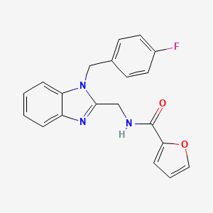 molecular formula C20H16FN3O2 B2392521 N-({1-[(4-fluorophenyl)methyl]-1H-1,3-benzodiazol-2-yl}methyl)furan-2-carboxamide CAS No. 920113-60-6