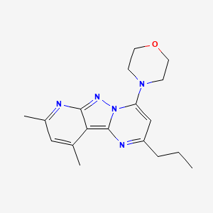 4-(8,10-Dimethyl-2-propylpyrido[2',3':3,4]pyrazolo[1,5-a]pyrimidin-4-yl)morpholine