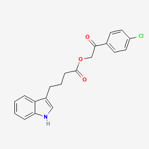 2-(4-chlorophenyl)-2-oxoethyl 4-(1H-indol-3-yl)butanoate