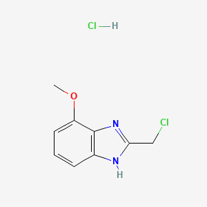 2-(Chloromethyl)-4-methoxy-1H-benzimidazole;hydrochloride