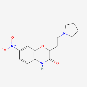 7-nitro-2-[2-(1-pyrrolidinyl)ethyl]-2H-1,4-benzoxazin-3(4H)-one