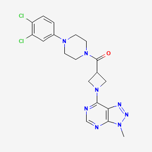 (4-(3,4-dichlorophenyl)piperazin-1-yl)(1-(3-methyl-3H-[1,2,3]triazolo[4,5-d]pyrimidin-7-yl)azetidin-3-yl)methanone
