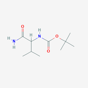 B2392587 tert-butyl N-(1-carbamoyl-2-methylpropyl)carbamate CAS No. 35150-08-4; 70717-76-9; 73674-46-1