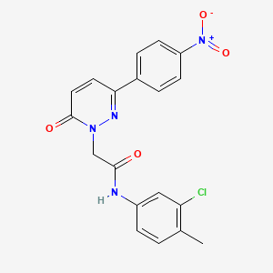 N-(3-chloro-4-methylphenyl)-2-[3-(4-nitrophenyl)-6-oxopyridazin-1-yl]acetamide