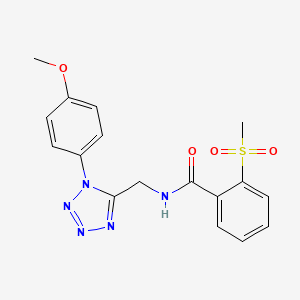 N-((1-(4-methoxyphenyl)-1H-tetrazol-5-yl)methyl)-2-(methylsulfonyl)benzamide
