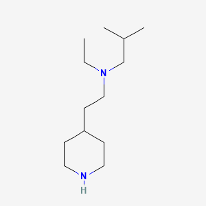 molecular formula C13H28N2 B2392623 Ethyl(2-methylpropyl)[2-(piperidin-4-yl)ethyl]amine CAS No. 1095151-56-6