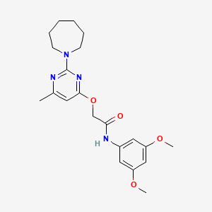 N-(3-chlorophenyl)-1-{3-[(3-methylphenyl)thio]pyrazin-2-yl}piperidine-3-carboxamide
