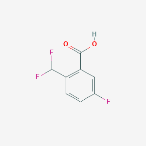 molecular formula C8H5F3O2 B2392628 2-(Difluoromethyl)-5-fluorobenzoic acid CAS No. 2248349-16-6