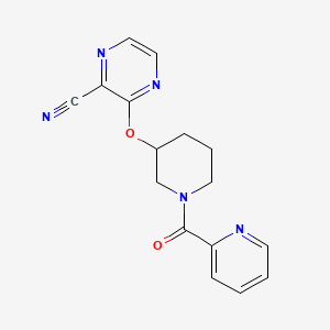 3-((1-Picolinoylpiperidin-3-yl)oxy)pyrazine-2-carbonitrile