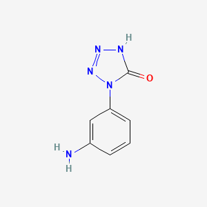 molecular formula C7H7N5O B2392651 1-(3-aminophenyl)-1,4-dihydro-5H-tetrazol-5-one CAS No. 1016505-50-2