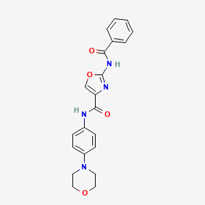 2-benzamido-N-(4-morpholinophenyl)oxazole-4-carboxamide