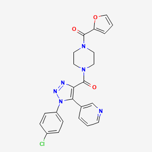 [1-(4-chlorophenyl)-5-(pyridin-3-yl)-1H-1,2,3-triazol-4-yl][4-(furan-2-ylcarbonyl)piperazin-1-yl]methanone