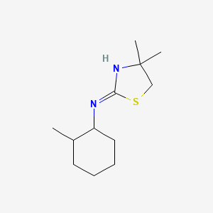 molecular formula C12H22N2S B2392665 4,4-dimethyl-N-(2-methylcyclohexyl)-4,5-dihydro-1,3-thiazol-2-amine CAS No. 748778-10-1