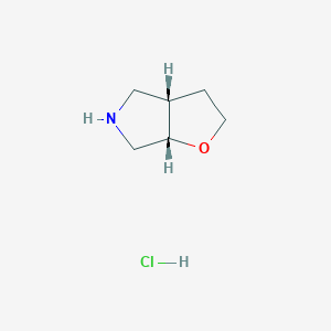 molecular formula C6H12ClNO B2392678 cis-Hexahydro-2H-furo[2,3-c]pyrrole hydrochloride CAS No. 1361220-22-5; 1820583-24-1