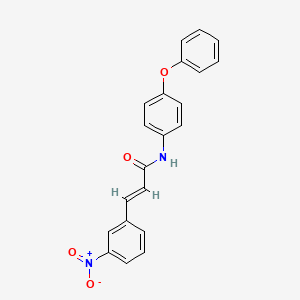 molecular formula C21H16N2O4 B2392681 (E)-3-(3-nitrophenyl)-N-(4-phenoxyphenyl)prop-2-enamide CAS No. 331462-24-9