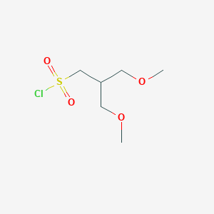 3-Methoxy-2-(methoxymethyl)propane-1-sulfonyl chloride