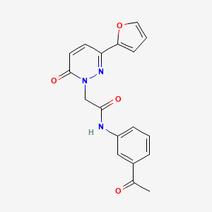 molecular formula C18H15N3O4 B2392703 N-(3-acetylphenyl)-2-[3-(furan-2-yl)-6-oxopyridazin-1-yl]acetamide CAS No. 899752-43-3