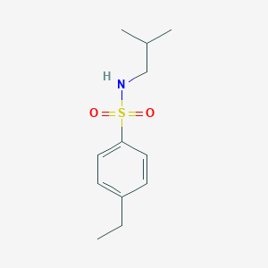 molecular formula C12H19NO2S B239272 4-ethyl-N-isobutylbenzenesulfonamide 