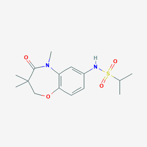 N-(3,3,5-trimethyl-4-oxo-2,3,4,5-tetrahydrobenzo[b][1,4]oxazepin-7-yl)propane-2-sulfonamide