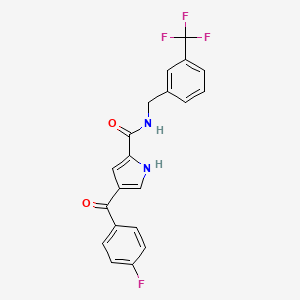 4-(4-fluorobenzoyl)-N-[3-(trifluoromethyl)benzyl]-1H-pyrrole-2-carboxamide
