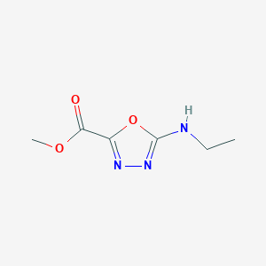 molecular formula C6H9N3O3 B2392726 Methyl 5-(ethylamino)-1,3,4-oxadiazole-2-carboxylate CAS No. 2248325-60-0
